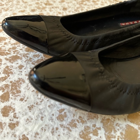 PRADA Black Ballerina/ Flats Pointed Toe Shoes - Picture 6 of 13